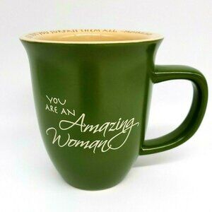 Abbey Press You Are an Amazing Woman Proverbs 31:29 Green Coffee Tea Cocoa Cup